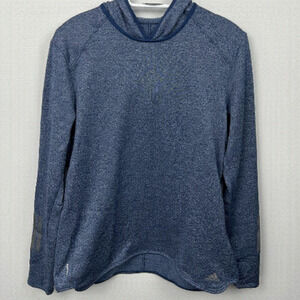 𝅺EUC Adidas pullover Hoodie, Blue, size L, Climalite